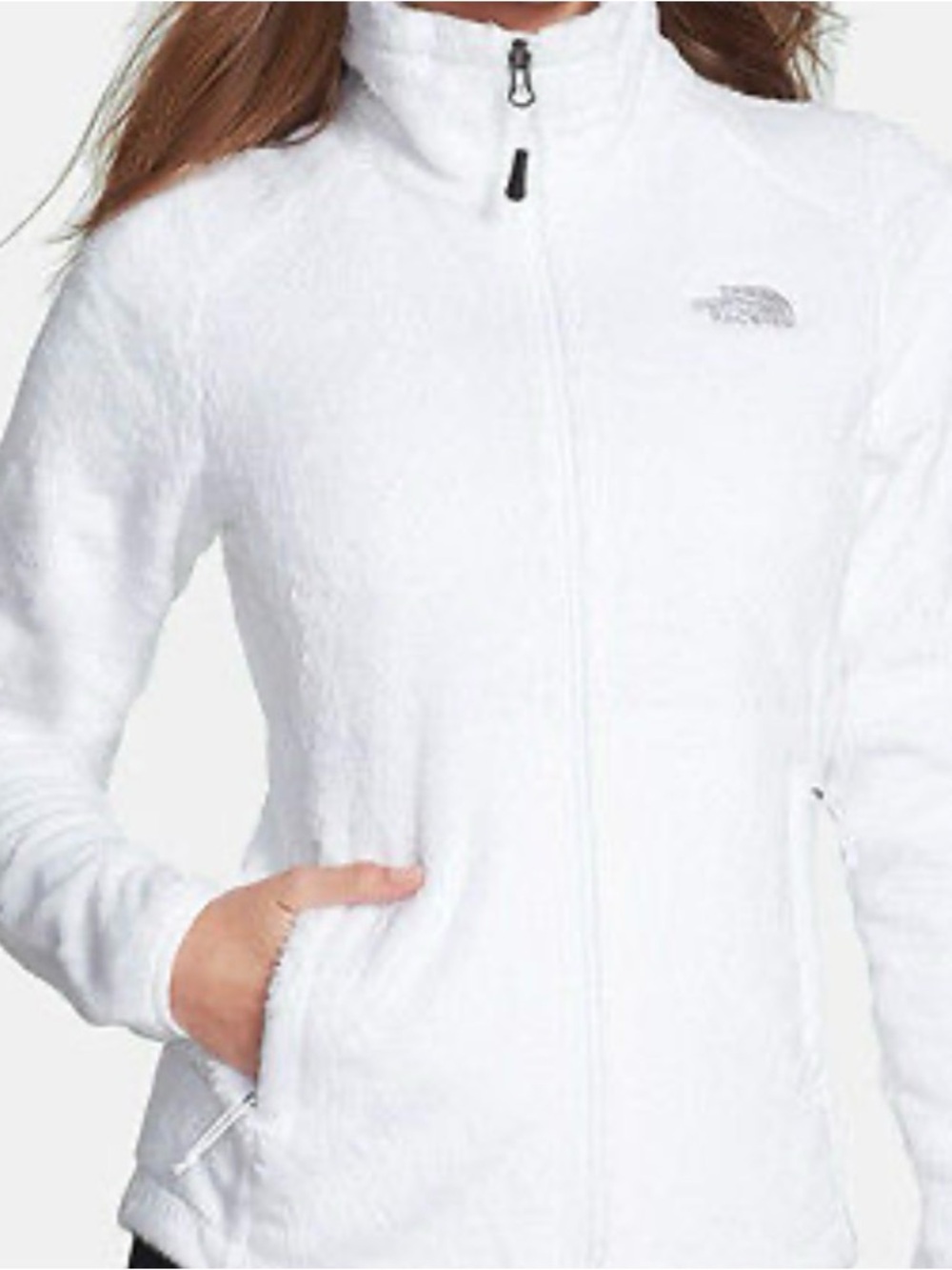 The North Face Women's White Osito Full-Zip Jacket. Size S.